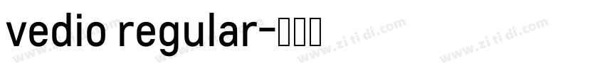 vedio regular字体转换